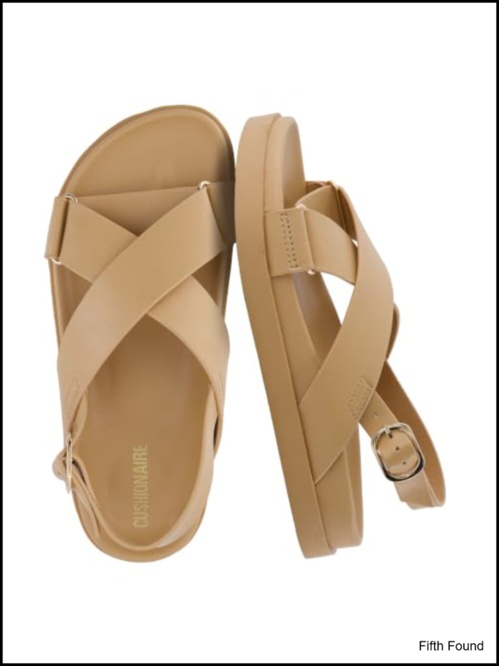 Footbed Sandals, Platform Slingback With Arch Support Memory Foam